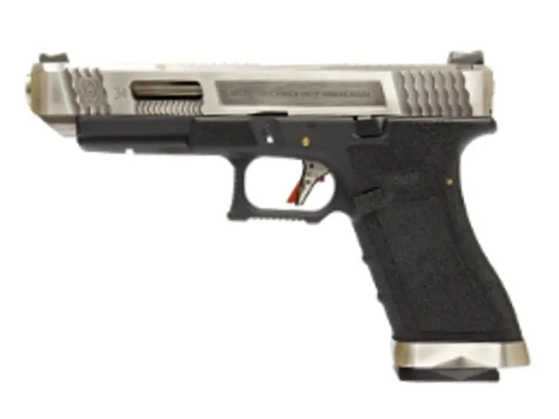 WE-Tech] T7 G34 GBB Pistol [SV/SV/BK] – SIXmm (6mm)