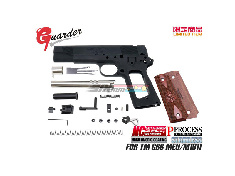 Guarder] Aluminum Kit [For MARUI MEU .45][S.A .45][BLK] – SIXmm (6mm)
