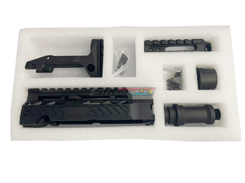 [5KU] Carbine Rifle Conversion Kit [M1913 Rail Adapter][For Action Army AAP-01 GBB Series][Type A][BLK]