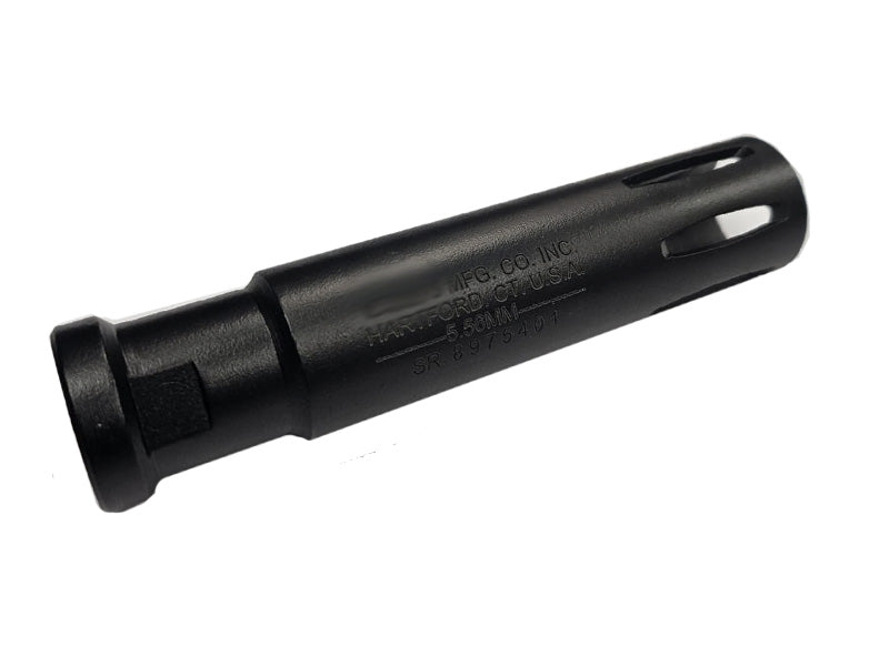 MadDog] Aluminium XM177 Airsoft Flash Hider[W/ Marking][BLK][-14mm