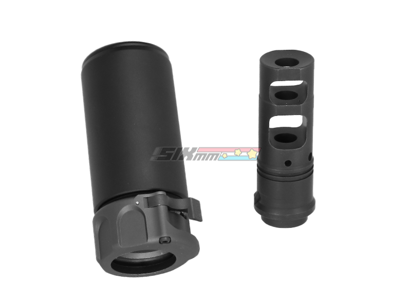 Angry Gun] WARDEN BLAST Dummy Silencer[Full Marking][BK] – SIXmm (6mm)