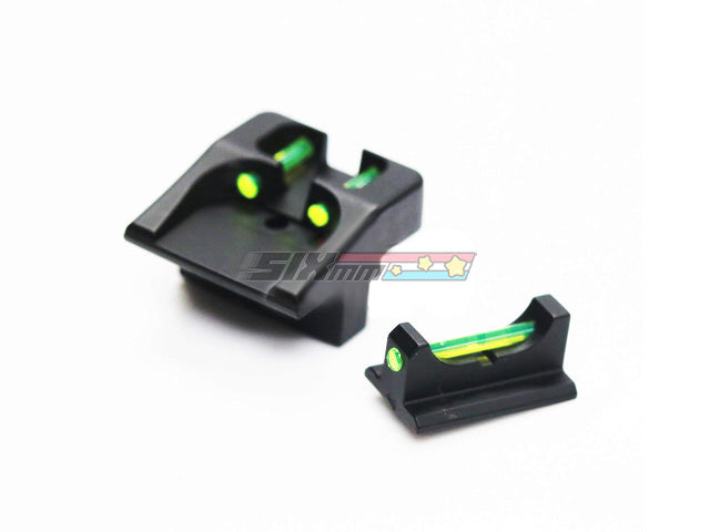 [BELL] Fiber Optic Front and Rear Sight Set[For Tokyo Marui g17 Series]