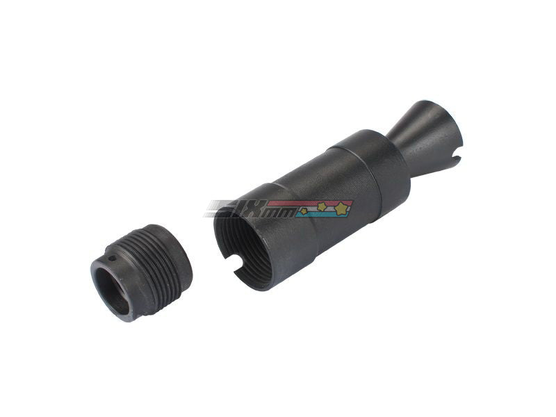 CYMA] AKS74U AK Metal Flash Hider [-14mm CCW] – SIXmm (6mm)