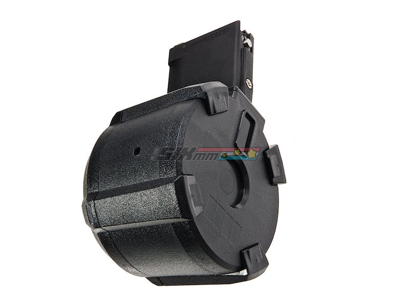 [GK Tactical] Drum Gas Magazine [For Tokyo Marui M4 MWS Series][400rds][BLK]