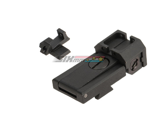Mire Arrière Métallique Réglable (Ghost Ring) Pour Pistolet Airsoft AW / WE / Tokyo Marui Hi-Capa - Compatible Armorer Works HX22