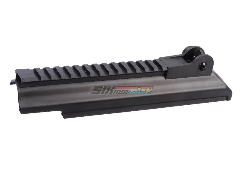 [MadDog] Aluminium CNC AK Dust Cover W/ Tactical Rail & Rear Sight[BLK