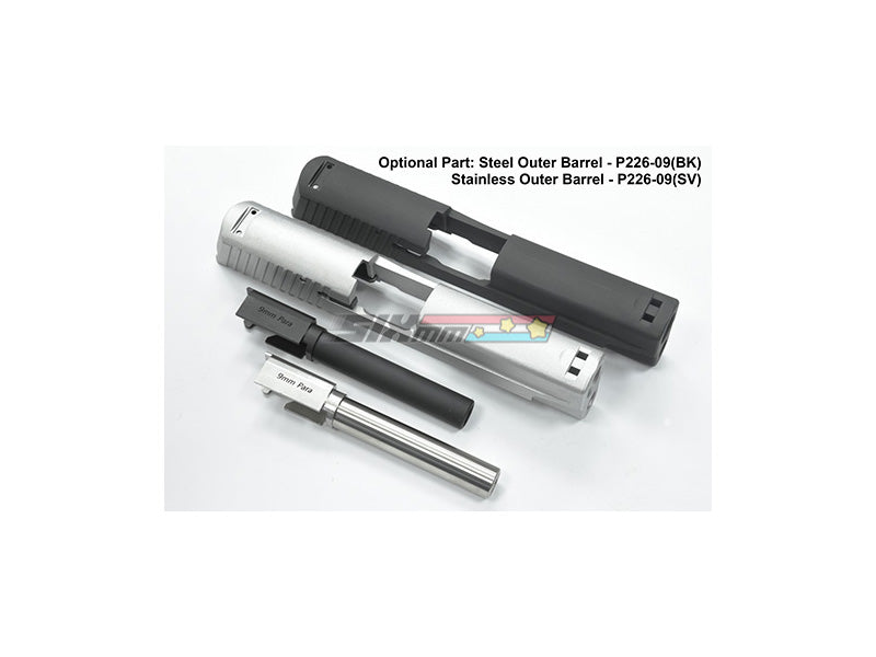 [Guarder] Aluminum Slide & Frame [For MARUI P226 Navy][No Marking][2022 New Version][BLK]