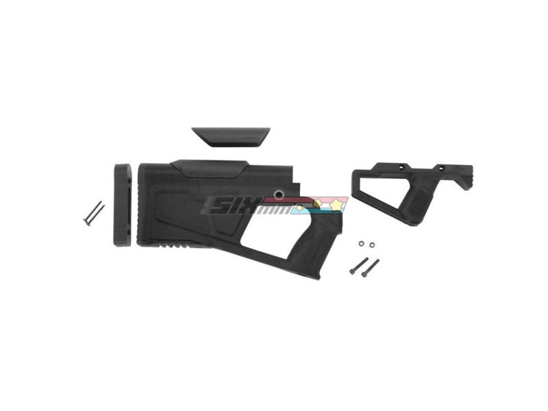 [SRU Precision] Sru SRQ AR Advanced Stock Stck Grip Kit [For Tokyo Marui/ WE/ KSC/ GHK/ VFC M4 GBB][BLK]