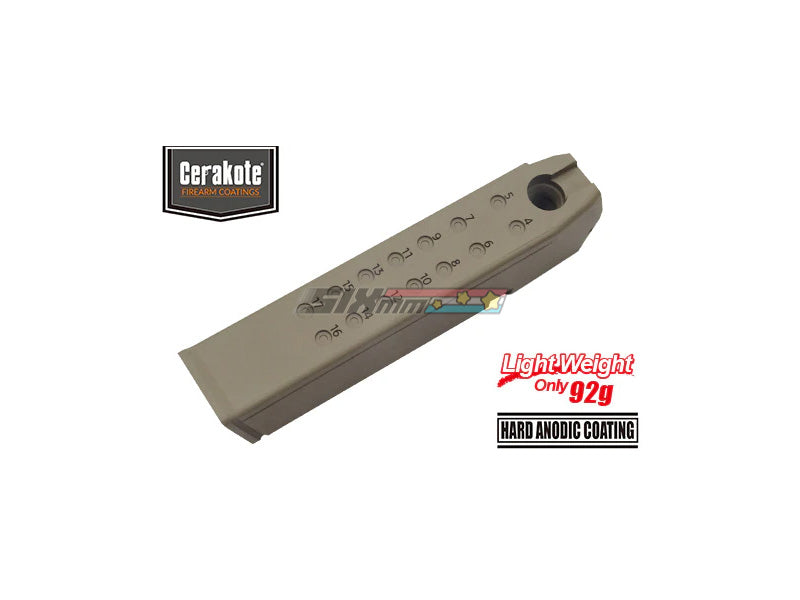 [Guarder] Aluminum Magazine Case [For MARUI G17/18C/22/34][9mm][Cerakote FDE]