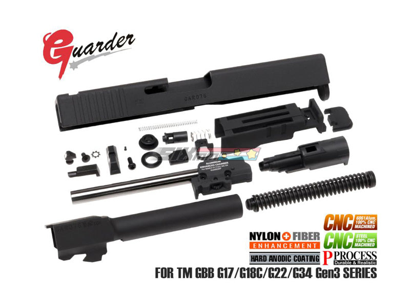 [Guarder] G17 Gen2 Aluminum Slide Complete Set [2020 New Ver.][Euro. Ver.][BLK]