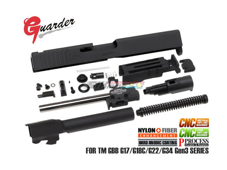 [Guarder] G17 Gen2 Aluminum Slide Complete Set [2020 New Ver.][Euro. Ver.][BLK]