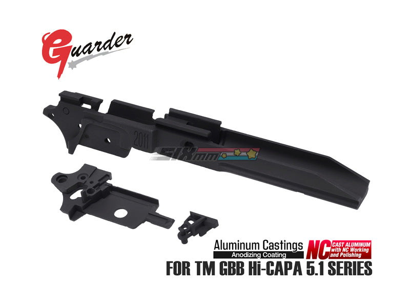 [Guarder] Aluminum Frame [For MARUI HI-CAPA 5.1][GD Type][STI 2011][BLK]