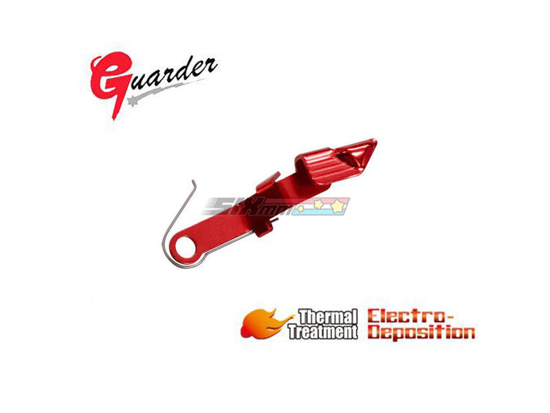 [Guarder] Tokyo Marui G19 Gen 3 / G17 Gen 4 GBB Extended Slide Stop [Red]