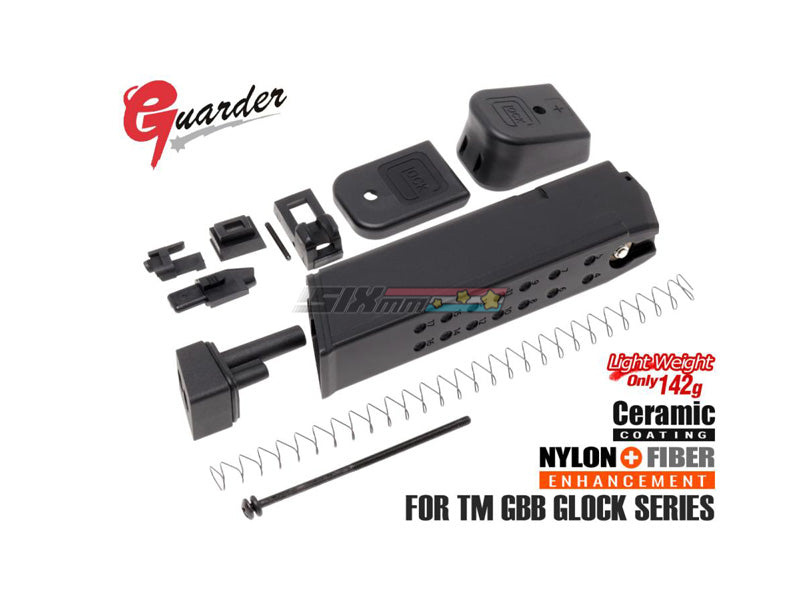 [Guarder] Light-Weight Magazine Kit [For MARUI G17/18C/19/22/26/34][9mm Marking][BLK]
