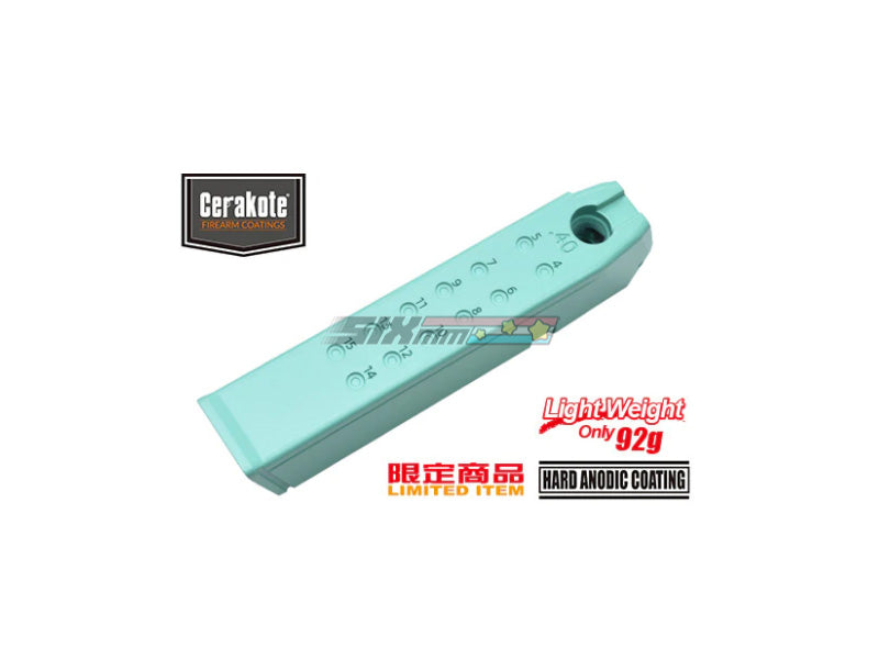 [Guarder] Aluminum Magazine Case [For MARUI G17/18C/22/34][.40][Robin Egg Blue]