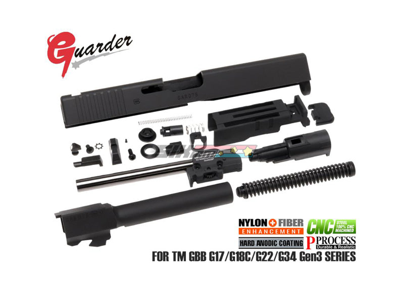 [Guarder] G17 Gen2 Steel Slide Complete Set [2020 New Ver.][U.S. Ver.][BLK]
