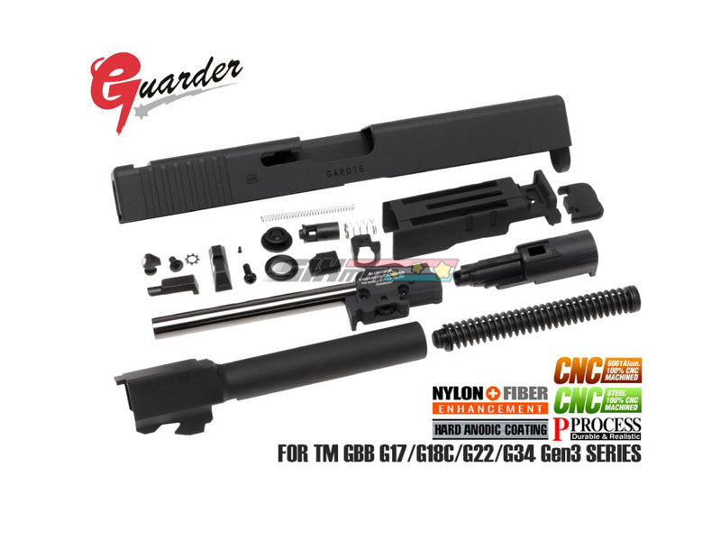 [Guarder] G17 Gen2 Aluminum Slide Complete Set [2020 New Ver.][U.S. Ver.][BLK]