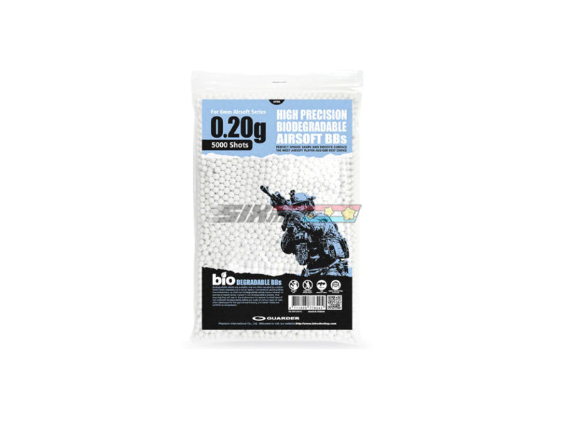 [Guarder] 6mm 0.20g Biodegradable Airsoft BBs[5000 rounds, Bag]