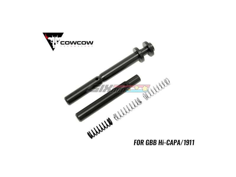 [COWCOW Technology] RM1 Stainless Steel Guide Rod for Tokyo Marui Hi-Capa 5.1 / 4.3 GBB Series[BLK]