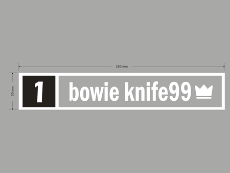 Bowie Knife 99 Sticker
