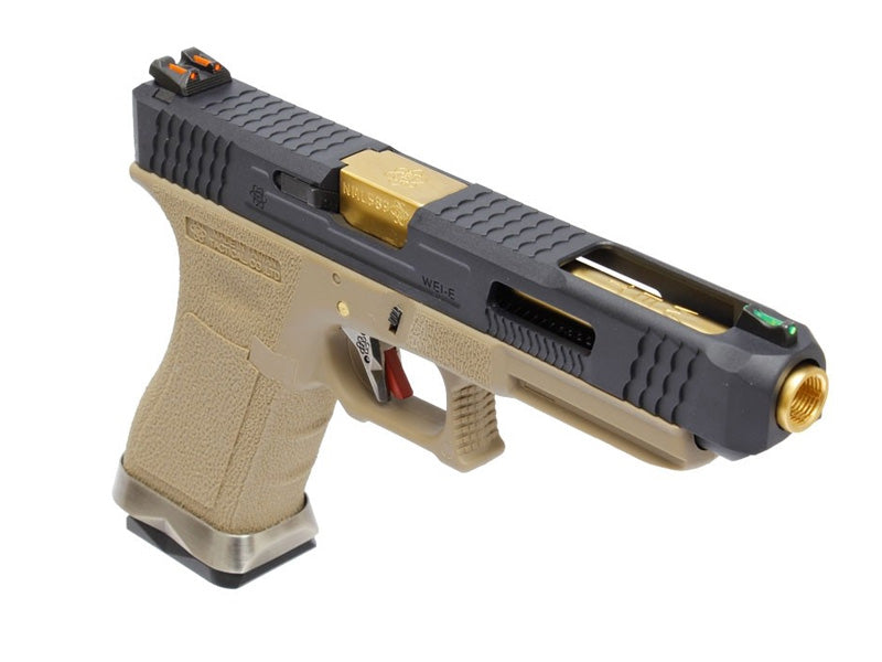 WE-Tech] T6 G34 GBB Pistol [BK/GD/TAN] – SIXmm (6mm)