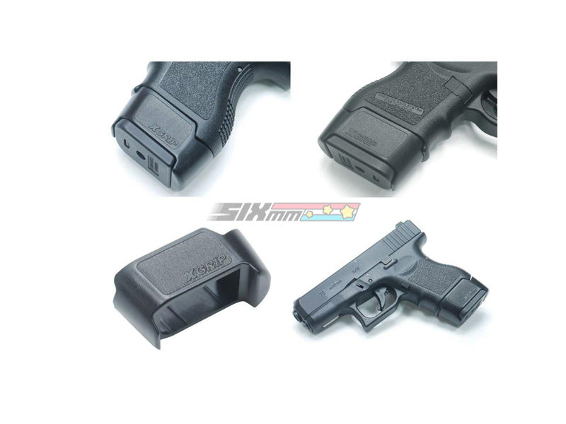 [Guarder] G-19 Grip Spacer Adapts [For KJ G26/27][BLK]