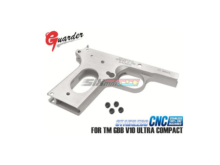 [Guarder] Stainless Steel CNC Frame [For Tokyo Marui V10 GBB Pistol][SV]
