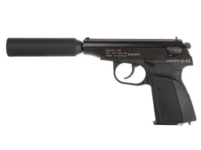 WE-Tech] Makarov GBB Pistol w/Silencer w/Marking [BLK] – SIXmm (6mm)