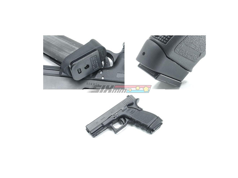 [Guarder] Grip Spacer Adapter[For KJW G19 / G23][Marui G17 Mag][BLK]