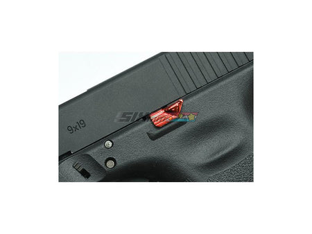 [Guarder] Tokyo Marui G19 Gen 3 / G17 Gen 4 GBB Extended Slide Stop [Red]