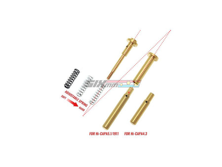 [COWCOW Technology] RM1 Stainless Steel Guide Rod for Tokyo Marui Hi-Capa 5.1 / 4.3 GBB Series[BLK]