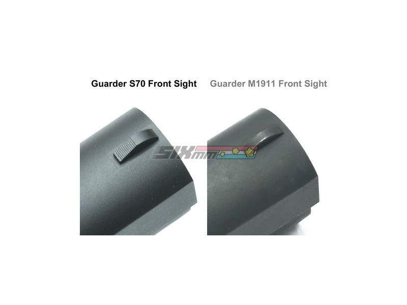 [Guarder] Aluminum Slide & Frame [For MARUI Series'70][None Marking][BLK]