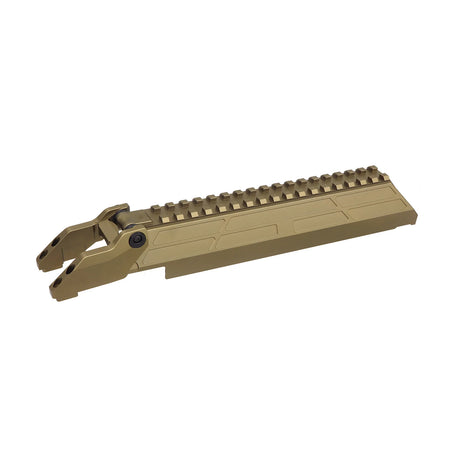 5KU 1913 Railed Dust Cover for Marui AKM GBB Black