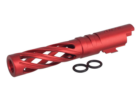 [5KU] 4.3 Inch Aluminum Hollow Outer Barrel [For Marui HI CAPA GBB Series][RED]