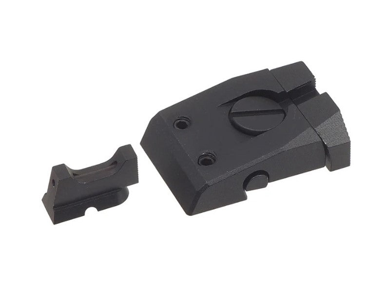 [5KU] Aluminum [Fiber Sight Set For KJW CZ Shadow2 GBB - Black]