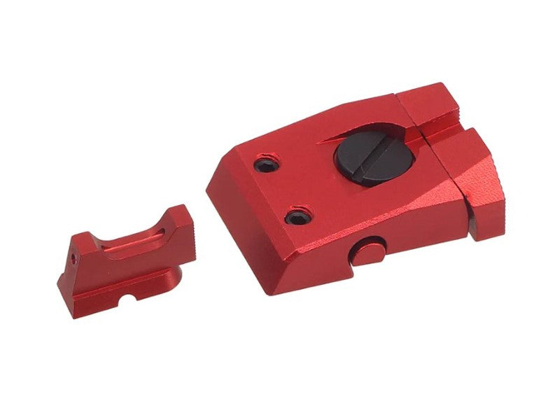 [5KU] Aluminum [Fiber Sight Set For KJW CZ Shadow2 GBB - Red]