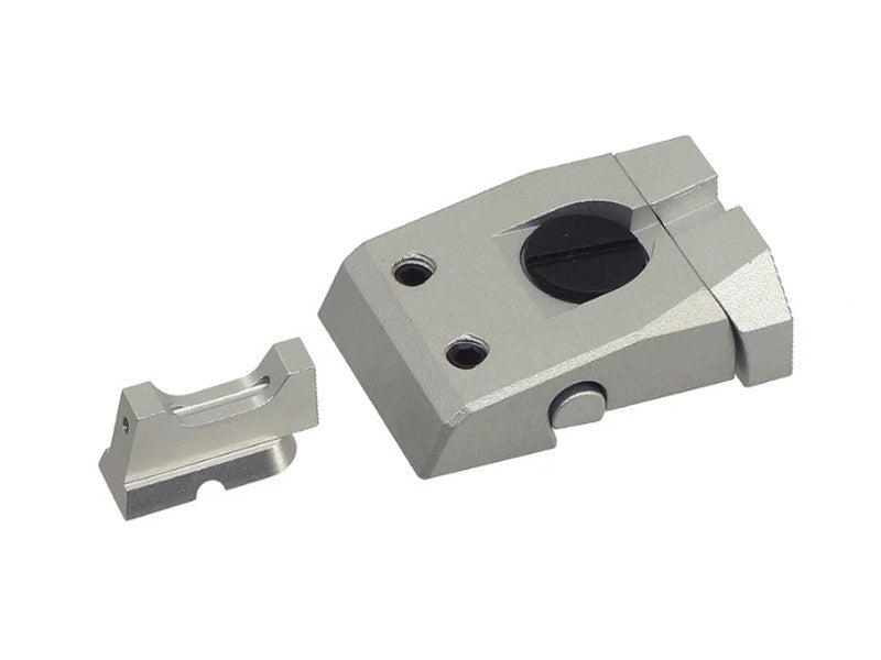 [5KU] Aluminum [Fiber Sight Set For KJW CZ Shadow2 GBB - Silver]