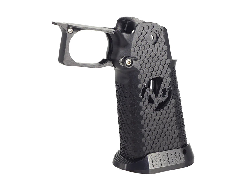 [5KU] CNC Aluminium Lower Frame Grip[Infinity Hollow][For Tokyo Marui HI CAPA 5.1  4.3 GBB Series][BLK]