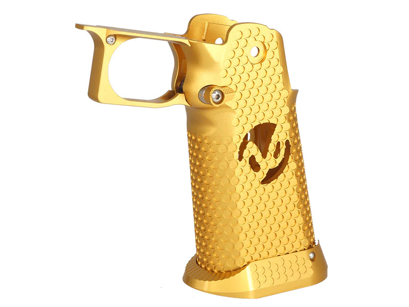 [5KU] CNC Aluminium Lower Frame Grip[Infinity Hollow][For Tokyo Marui HI CAPA 5.1 / 4.3 GBB Series][GLD]