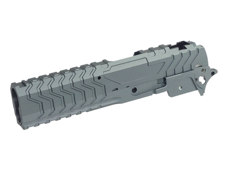 [5KU] CNC Aluminium Matrix Slide and Middle Frame Set[For Tokyo Marui HI CAPA GBB Series][GY]