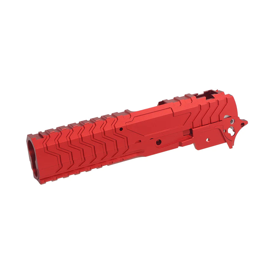 [5KU] CNC Aluminium Matrix Slide and Middle Frame Set[For Tokyo Marui HI CAPA GBB Series][RED]