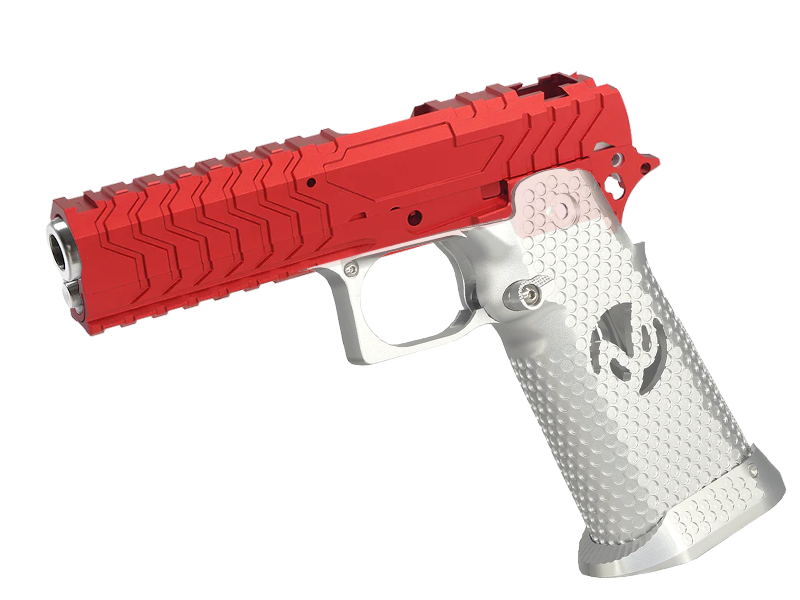 [5KU] CNC Aluminium Matrix Slide and Middle Frame Set[For Tokyo Marui HI CAPA GBB Series][RED]