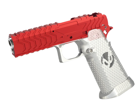 [5KU] CNC Aluminium Matrix Slide and Middle Frame Set[For Tokyo Marui HI CAPA GBB Series][RED]