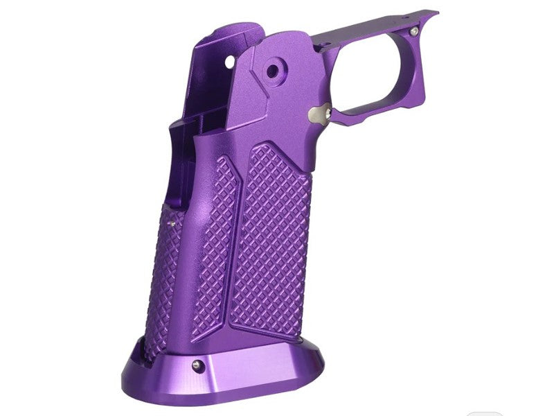 [5KU] CNC Aluminum [Grip Type.10 for Marui Hi-Capa GBB Airsoft - Purple]
