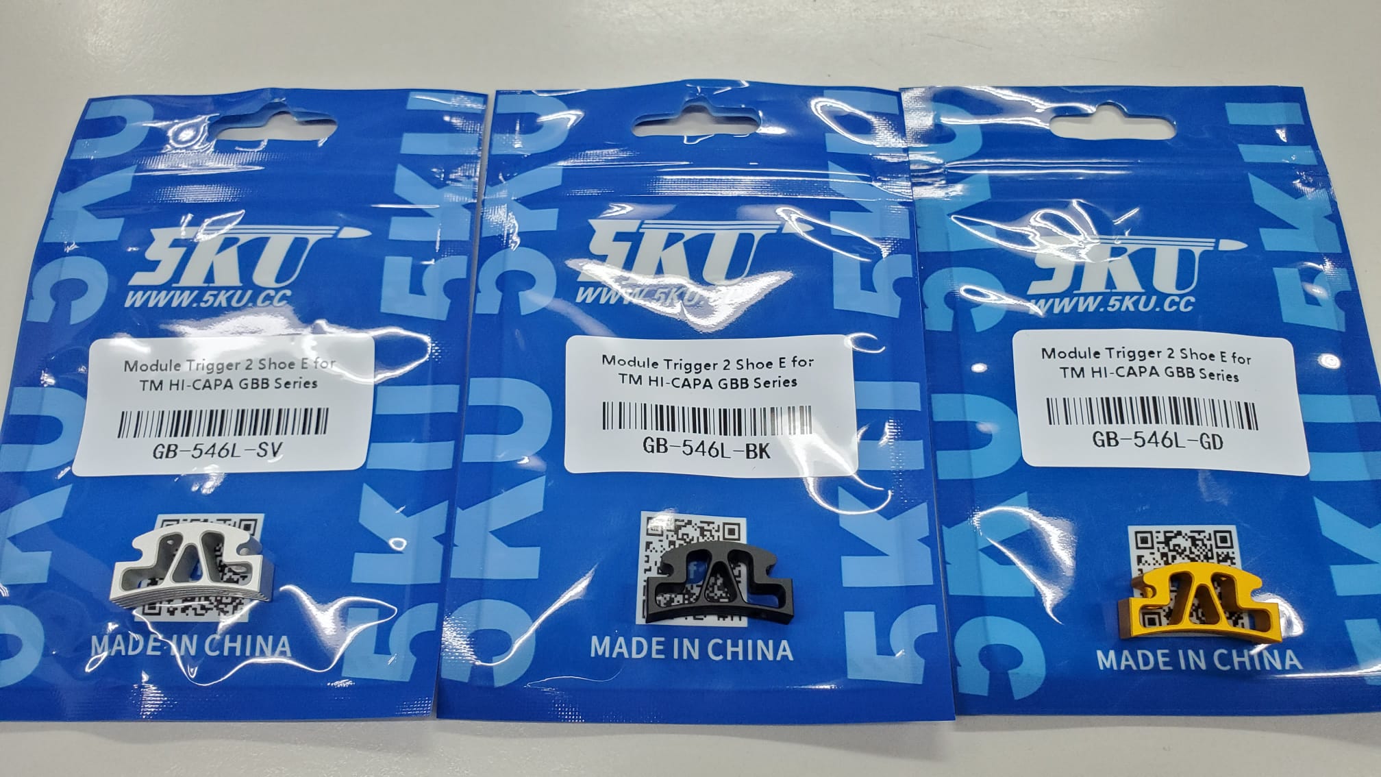 [5KU] Module Trigger 2 Shoe[Type E][For Tokyo Marui HI CAPA 5.1 /4.3 GBB Series][GLD]