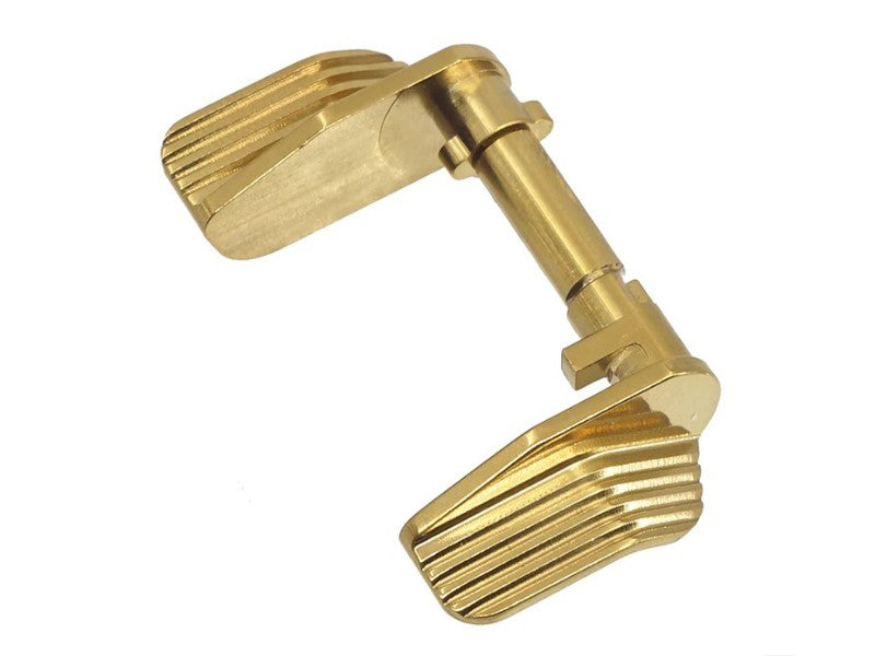 [5KU] Stainless [Thumb Safety-Ambi Extra Wide for KJW CZ Shadow2 GBB - Gold]