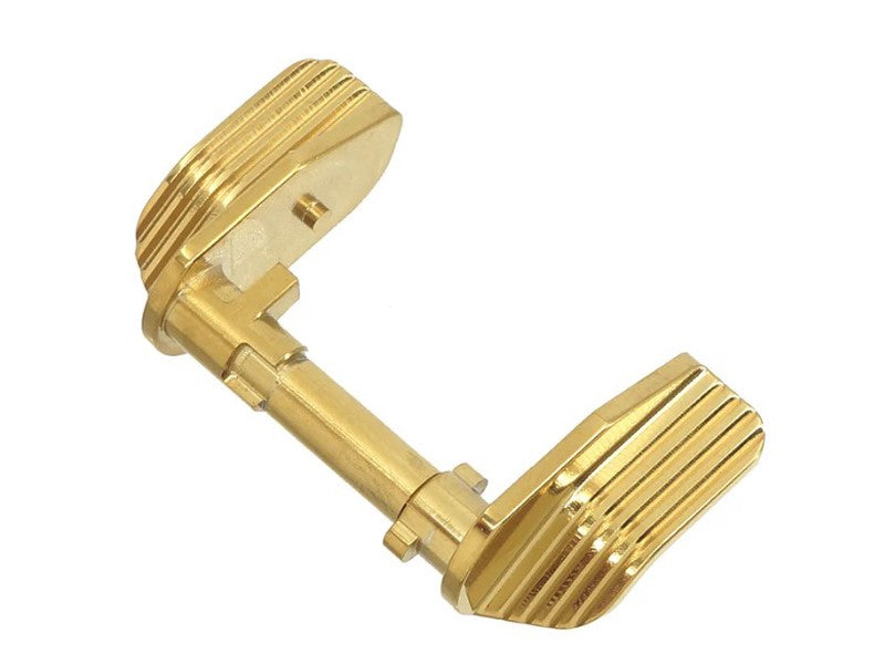 [5KU] Stainless [Thumb Safety-Ambi Extra Wide for KJW CZ Shadow2 GBB - Gold]
