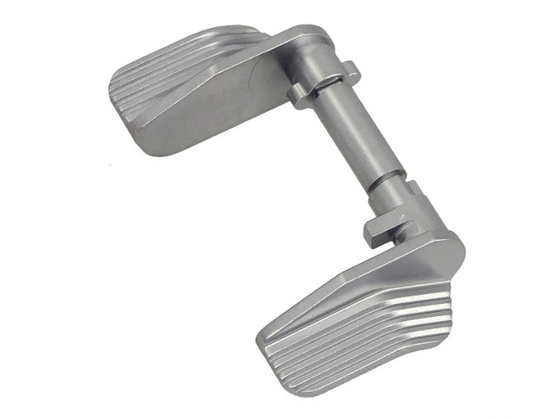 [5KU] Stainless [Thumb Safety-Ambi Extra Wide for KJW CZ Shadow2 GBB - Silver]