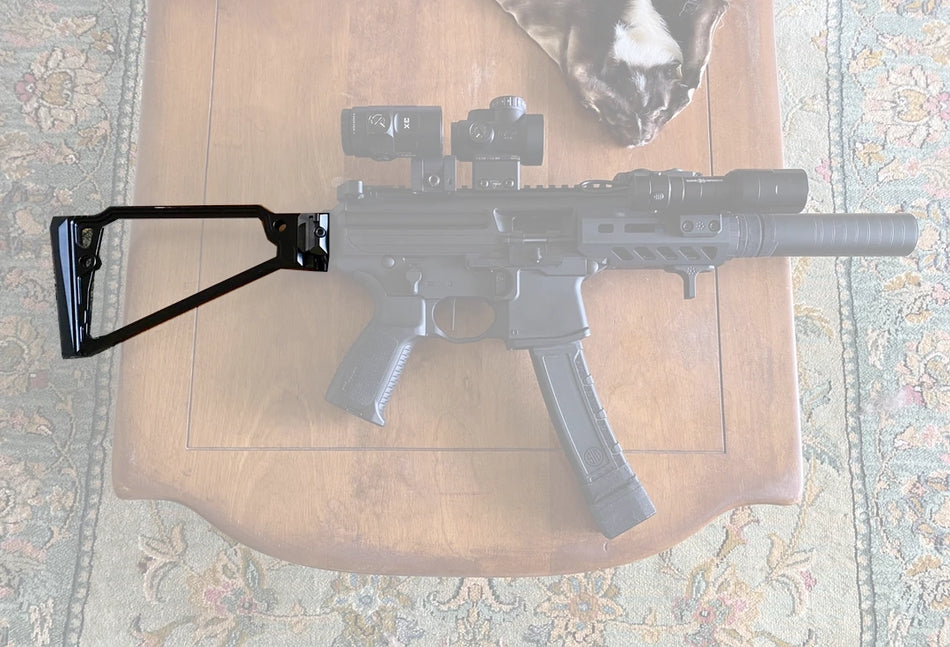 [5KU] TS-8RP Triangle Stock W/ 20mm Picaitnny Rail[For Any 20mm Picatinny Stock Adapter][BLK]