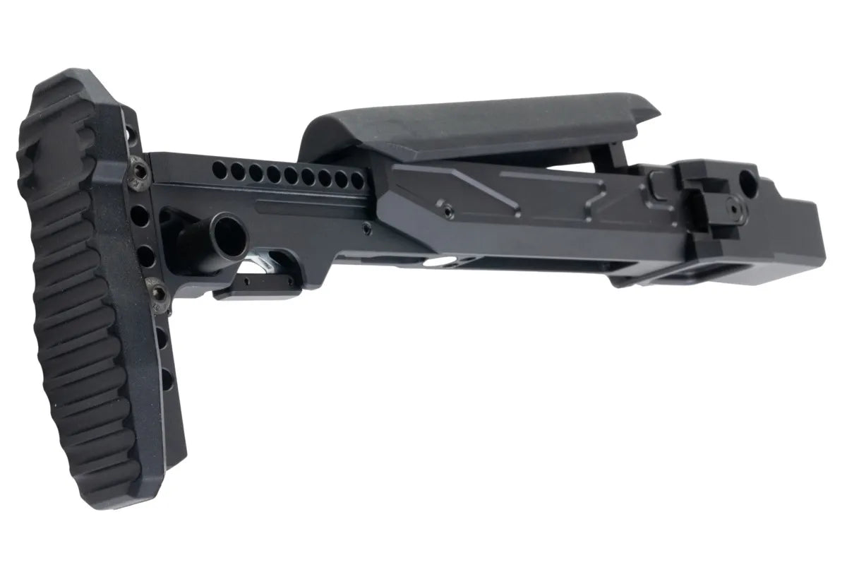 5KU KPYK Folding Telescopic Buttstock w/ Cheek Riser for GHK AKM V3 Airsoft GBBR